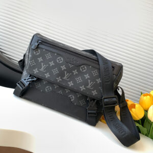 Louis Vuitton Voyager Small Messenger Bag in Monogram Shadow Leather