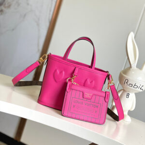 Louis Vuitton Neverfull BB Handbag in Damier Azur Canvas