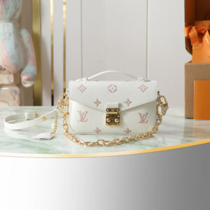 Louis Vuitton Pochette Métis East West Bag in Pink Monogram Empreinte Leather