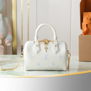 Louis Vuitton Speedy Bandoulière 20 Handbag in Blue Monogram Leather