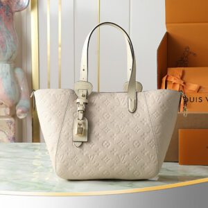 Louis Vuitton All In One Small Shoulder Bag in White Monogram Empreinte Leather