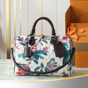 Louis Vuitton Speedy 30 Soft Handbag in White Monogram Eden