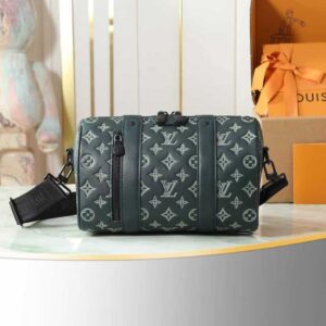 Louis Vuitton City Keepall M27184 in Green Monogram Shadow Leather