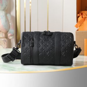 Louis Vuitton City Keepall Crossbody Bag M26750 in Black Monogram Cowhide