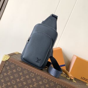 Louis Vuitton Avenue Sling Bag PM in Blue Leather