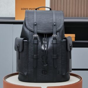 Louis Vuitton Christopher MM Backpack M41709 in Black and Red