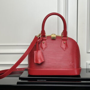 Louis Vuitton Alma BB Epi Leather Handbag – Red