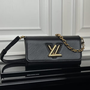 Louis Vuitton Twist West Pochette Crossbody Bag in Black Epi Leather
