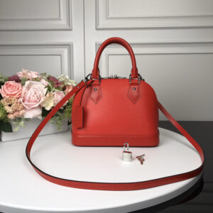 Louis Vuitton Alma BB Handbag in Red