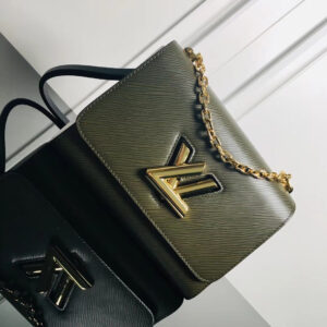 Louis Vuitton Twist Medium Handbag in Green and White