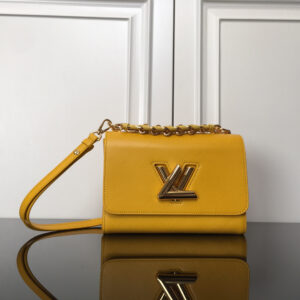 Louis Vuitton Twist Medium Handbag in Yellow Epi Leather