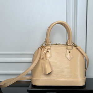 Louis Vuitton Alma BB Epi Leather Crossbody Bag in Almond