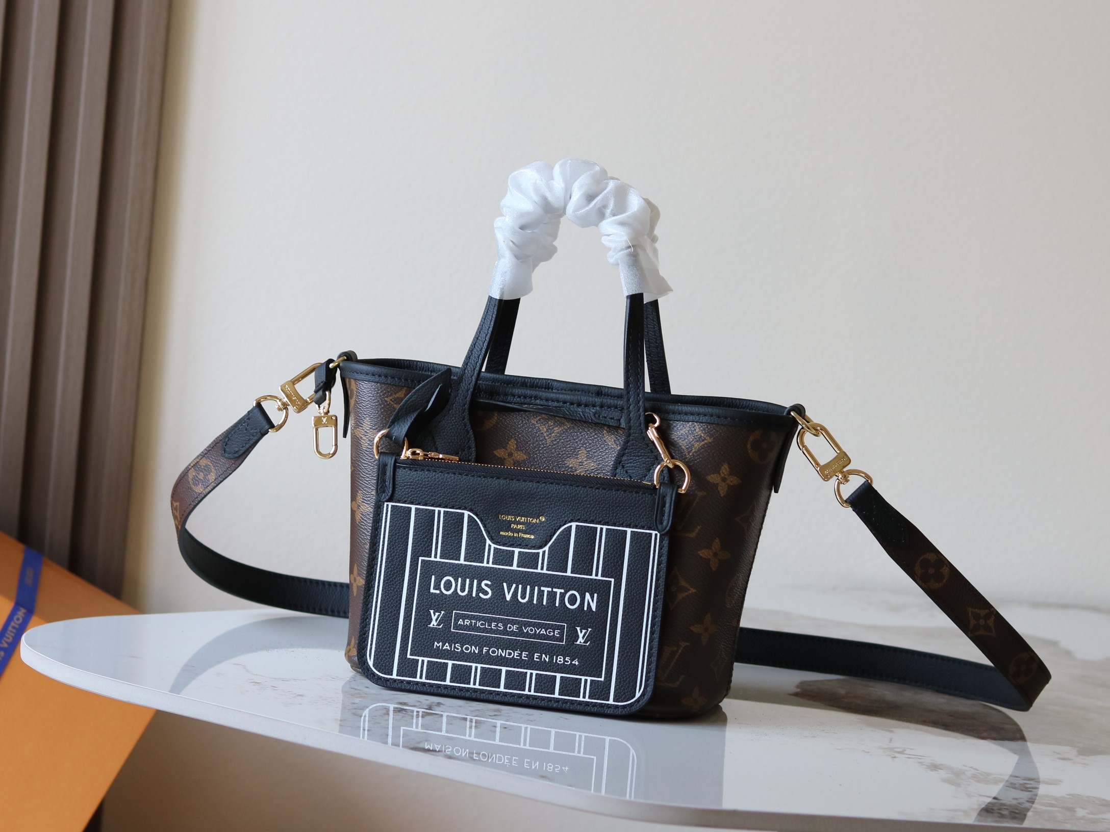 Louis Vuitton Neverfull Inside Out BB Reversible Shoulder Bag