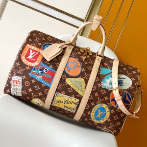 Louis Vuitton Keepall Bandoulière 50 Monogram Travel Bag