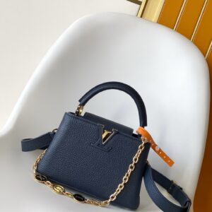 Louis Vuitton Capucines Custom Leather Shoulder Bag