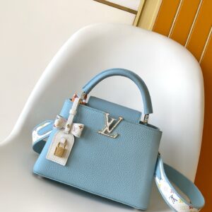 Louis Vuitton Capucines Handbag in Taurillon Leather