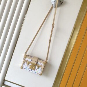 Louis Vuitton Petite Malle Monogram Canvas Hard-Sided Crossbody Bag