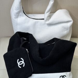Chanel Coco Beach Terry-Cloth Tote Bag
