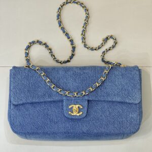 Chanel Oversized Flap Crossbody Bag in Denim