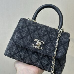 Chanel Coco Handle Mini Handbag, 5.71 x 4.53 x 2.17 in
