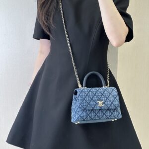Chanel Coco Handle Mini Denim Handbag