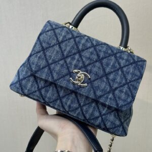 Chanel Coco Handle Mini Denim Handbag