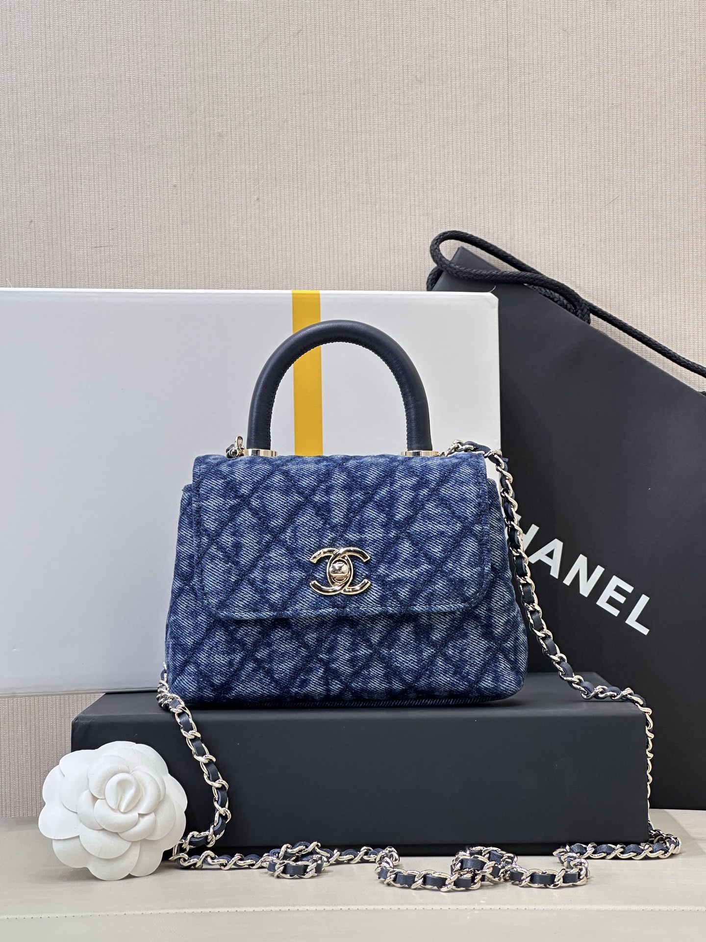 Chanel Coco Handle Mini Denim Handbag