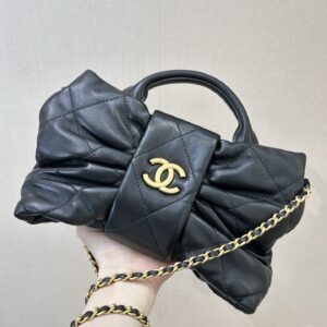 Chanel Butterfly Bow Lambskin Crossbody Bag