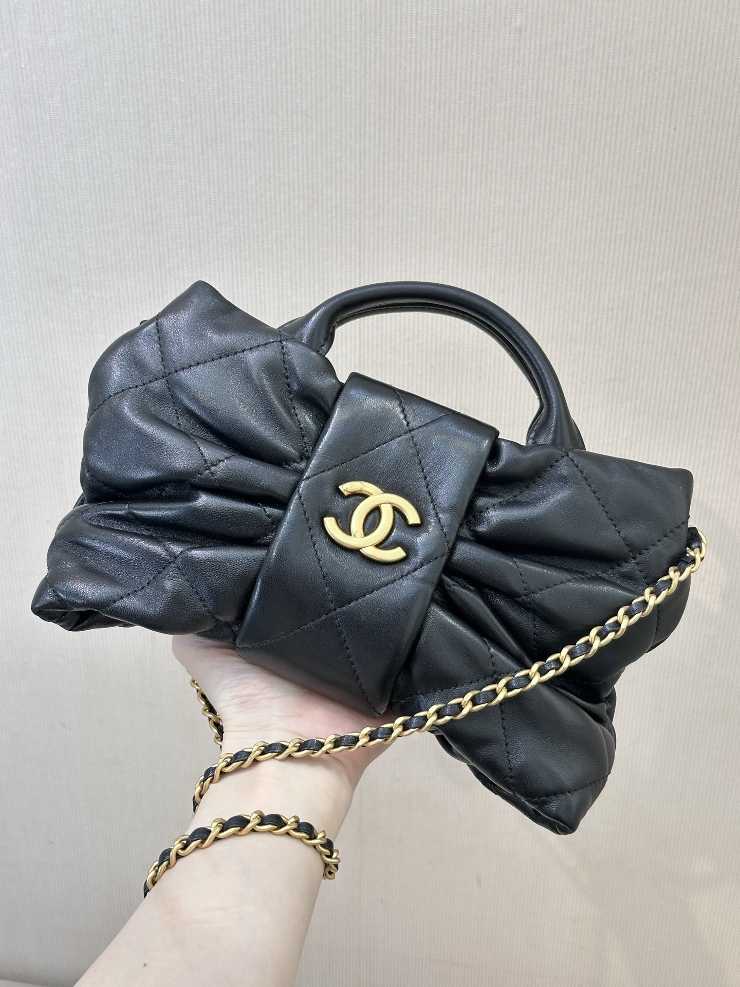 Chanel Bow Lambskin Handbag