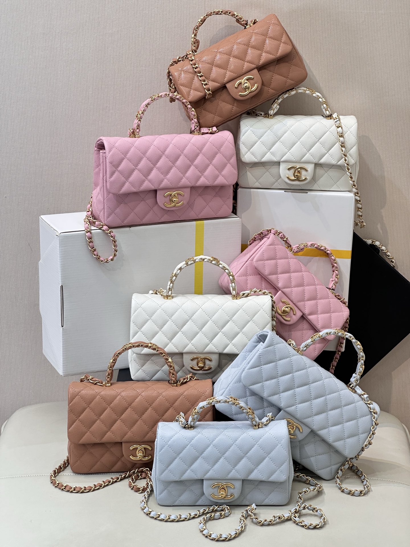 Chanel 24B Lambskin Mini Flap Bag