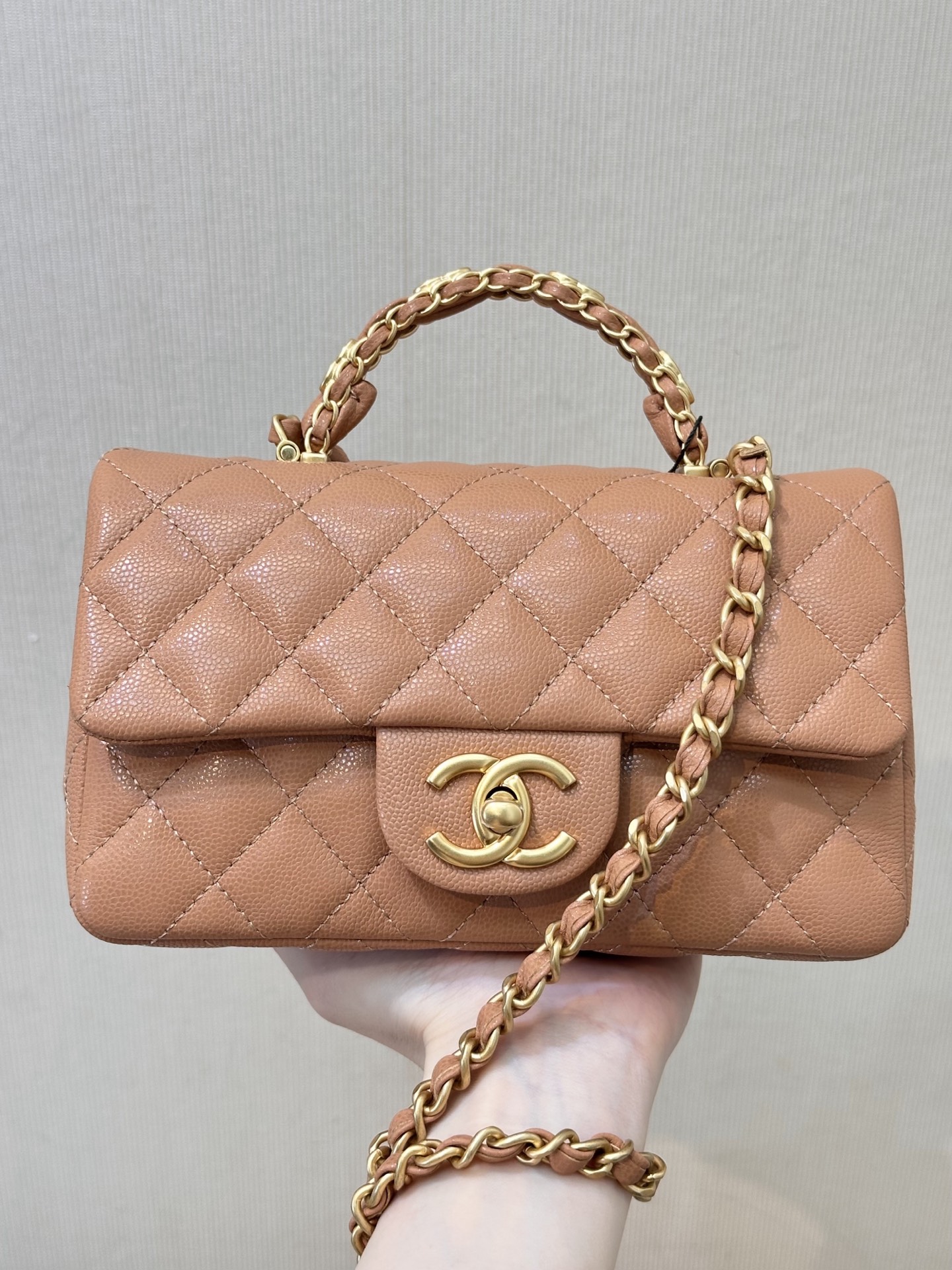 Chanel 24B Lambskin Mini Flap Bag
