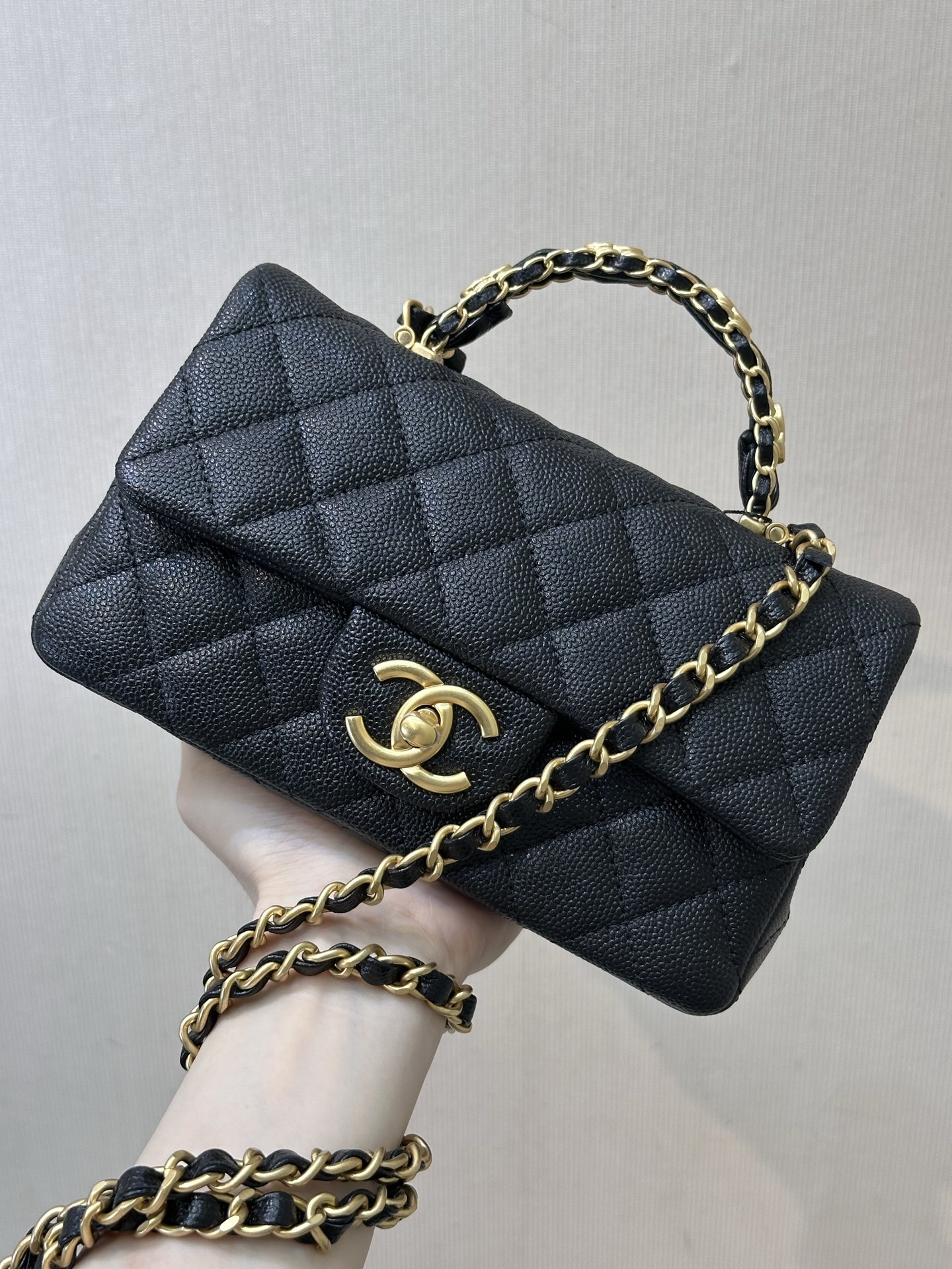 Chanel 24B Lambskin Mini Flap Bag