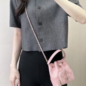 Chanel 25B Mini Chain Drawstring Bucket Bag