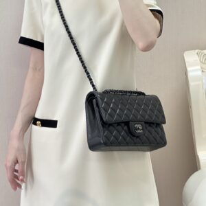Chanel Classic Flap Lambskin Crossbody Bag