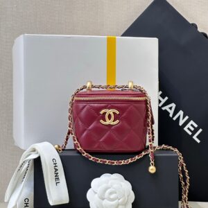 Chanel Double-Pearl Box Crossbody Bag