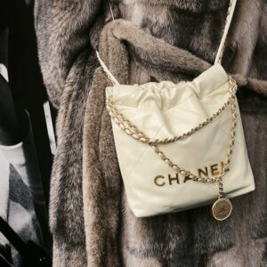 Chanel Mini 22 Leather Shoulder Bag