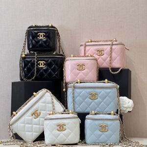 Mini Double Pearl Box Crossbody Bag