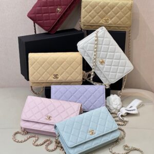Quilted Leather WOC Envelope Crossbody Bag