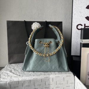 Chanel Quilted Leather Hobo Shoulder Bag