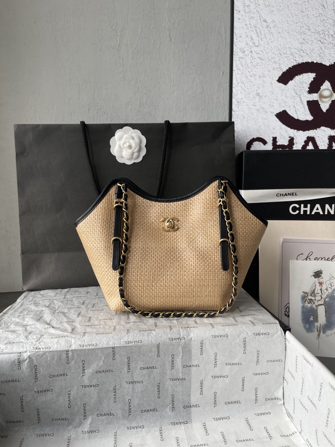 Chanel 25S Maxi Hobo Tote Bag