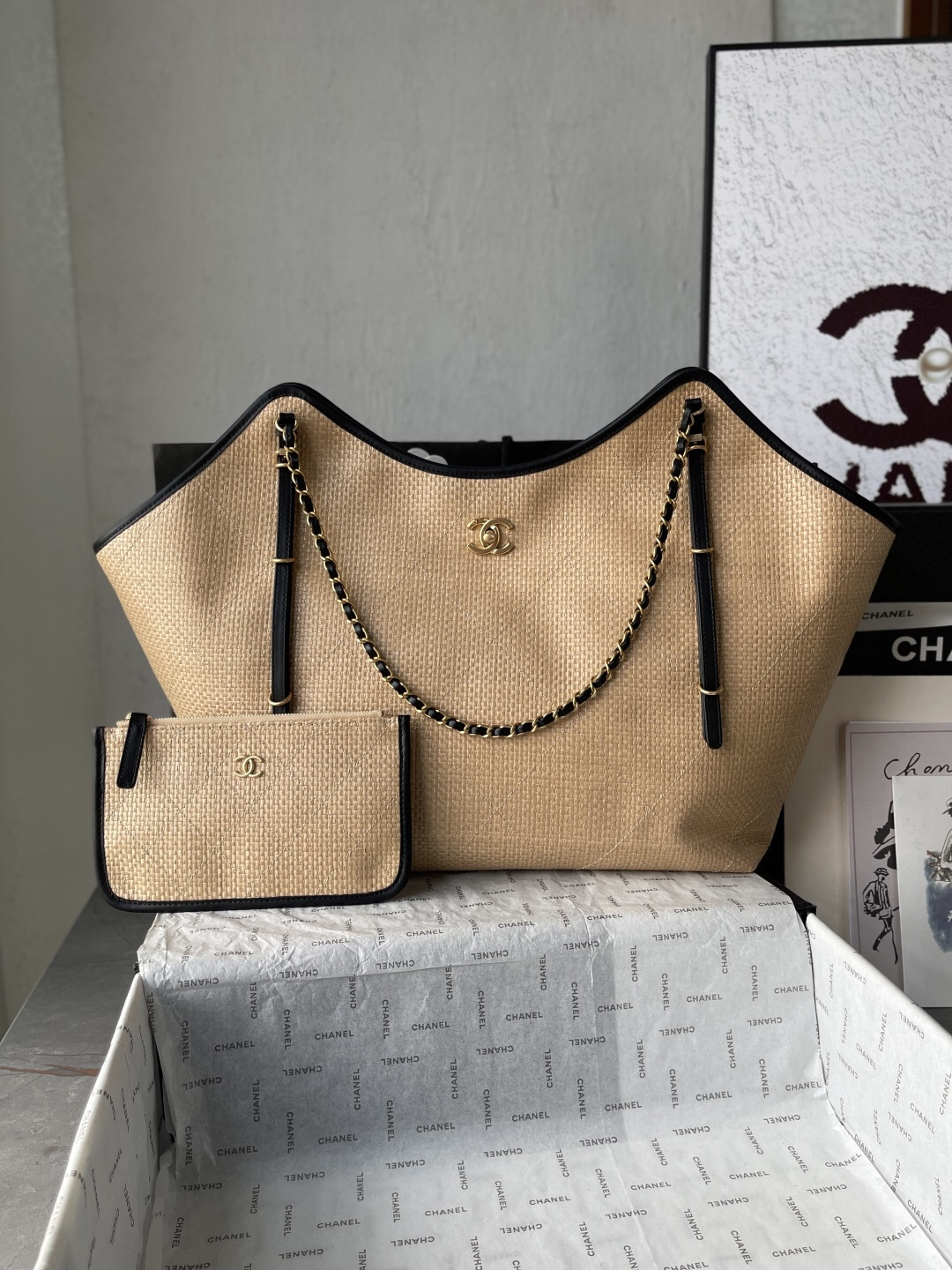 Chanel 25S Maxi Hobo Tote Bag