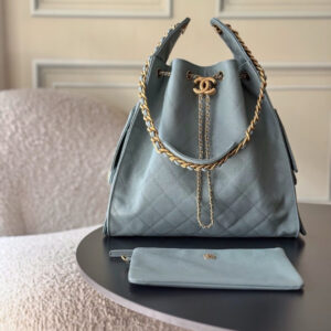 Chanel 25 Quilted Leather Hobo Shoulder Bag