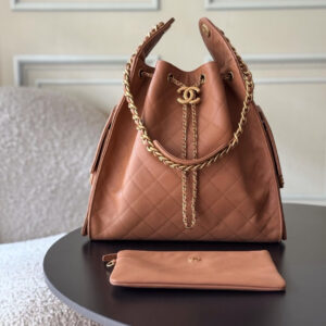 Chanel 25 Hobo Shoulder Bag in Textured Leather