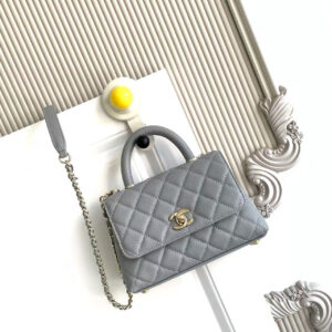 Chanel Coco Handle Mini Top-Handle Bag in Jujube Red Crocodile-Patterned Leather