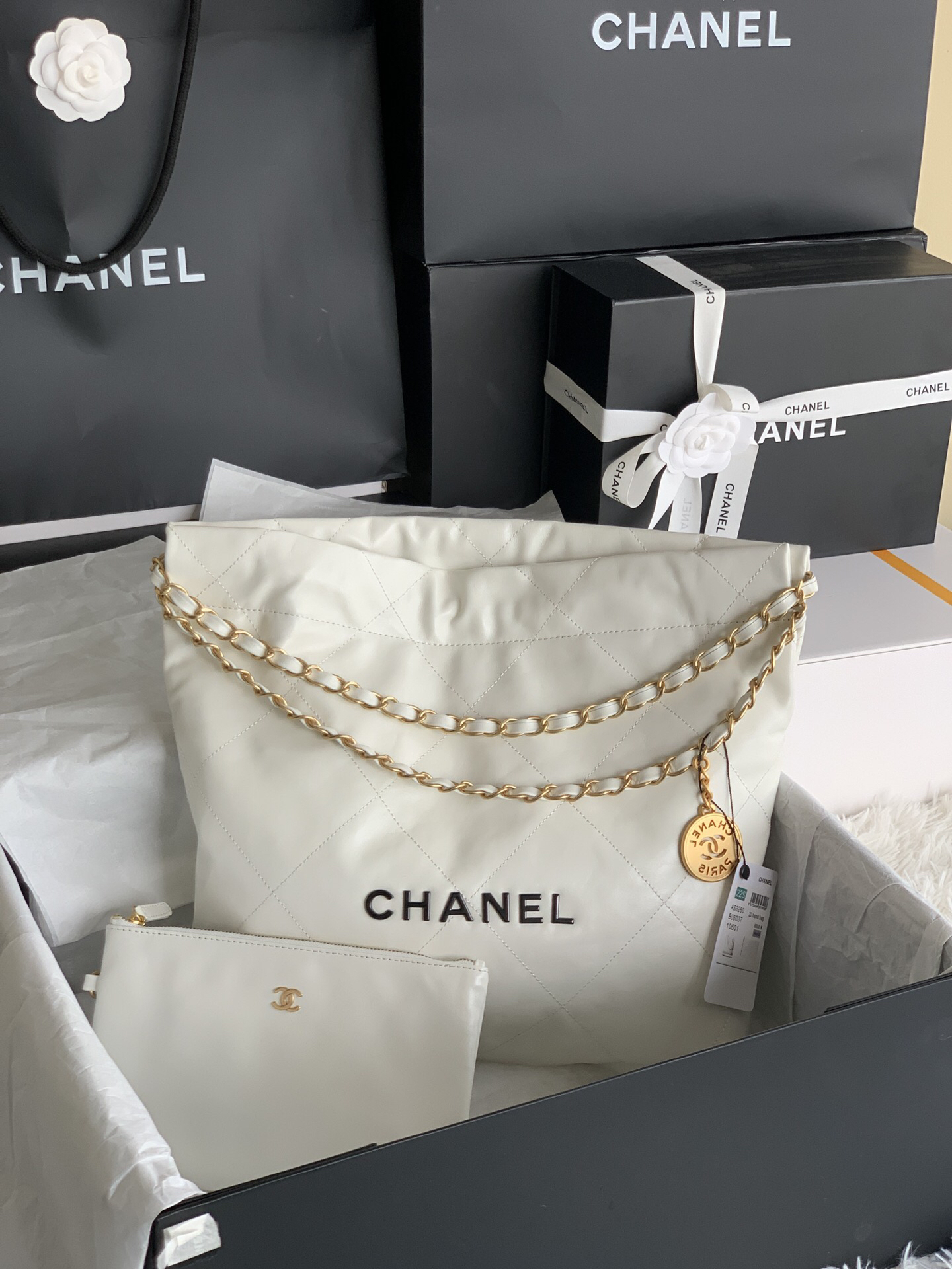 Chanel 2022 Drawstring Shoulder Bag