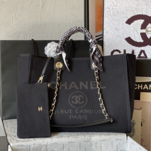 Chanel Women’s Denim Canvas Tote Bag