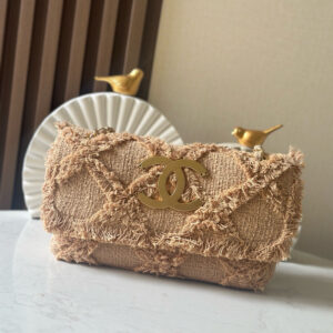 Vintage Woven Straw Fringe Bag