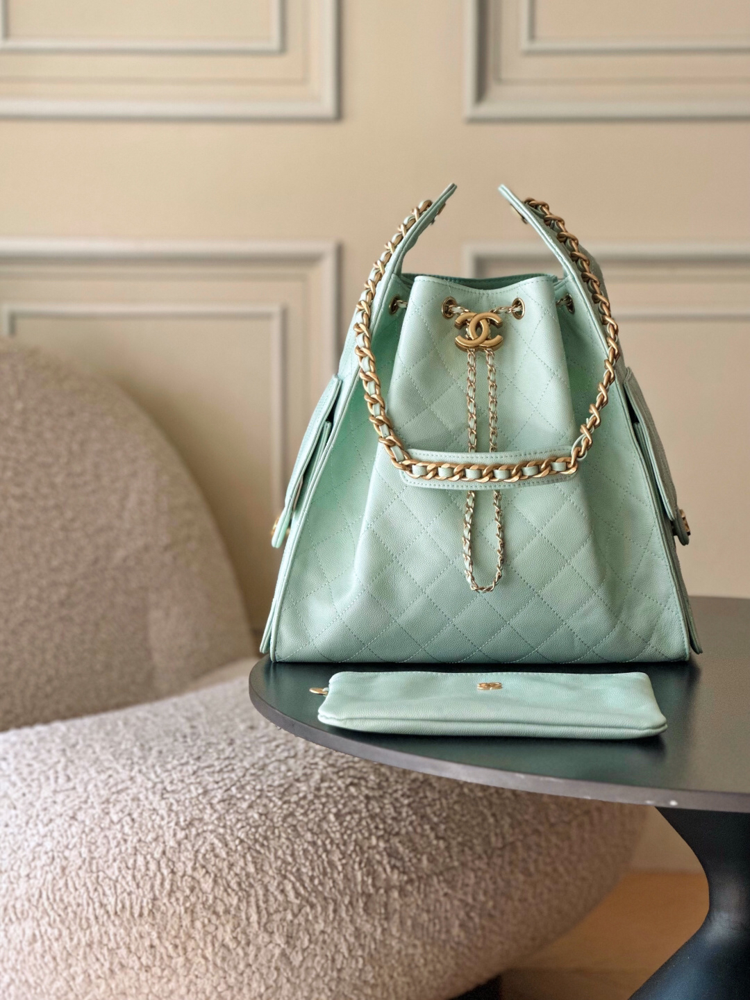 Chanel 25 Leather Hobo Shoulder Bag