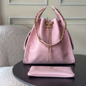 CHANEL 25 Quilted Leather Hobo Shoulder Bag – Large