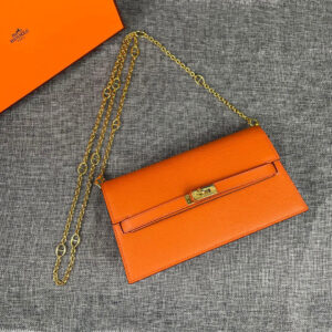 Hermès Kelly Palm-Grain Leather Crossbody Bag
